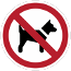 divieto di accesso ai cani