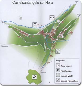 mappa del centro faunistico
