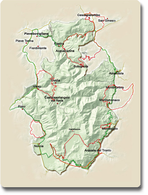 Carta degli itinerari