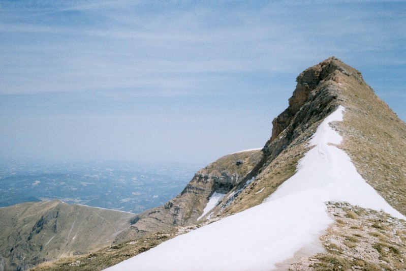Lingua di neve in cresta Sibilla
