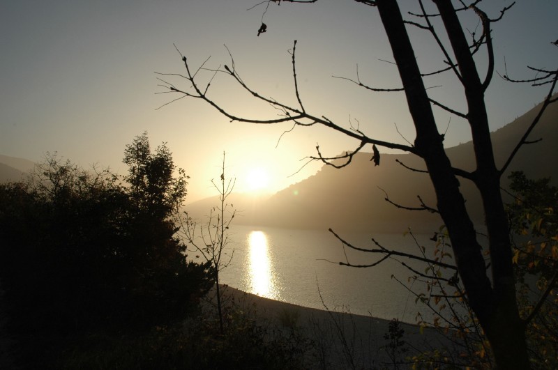 Tramonto a Fiastra