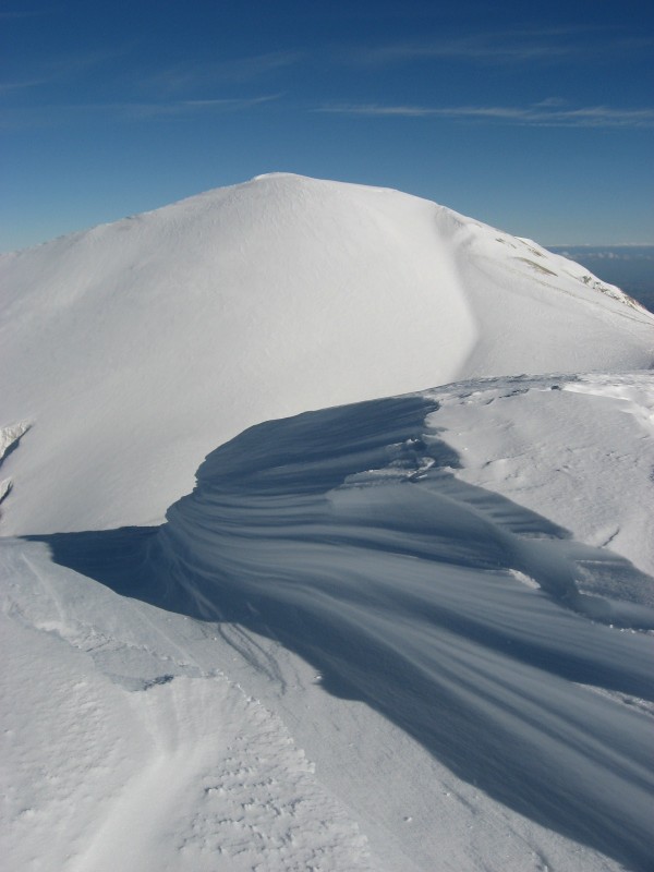 Il Monte Vettore visto dalla cima del Lago