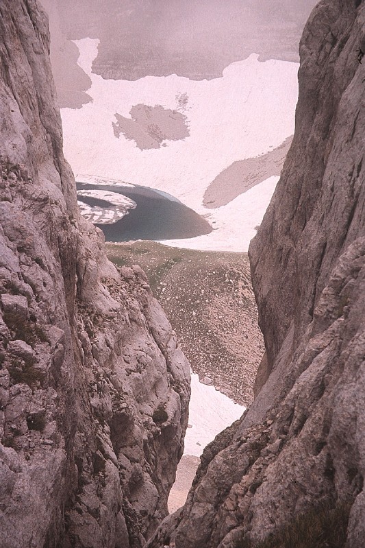Il Lago di Pilato dalla Forcella del Gran Gendarme
