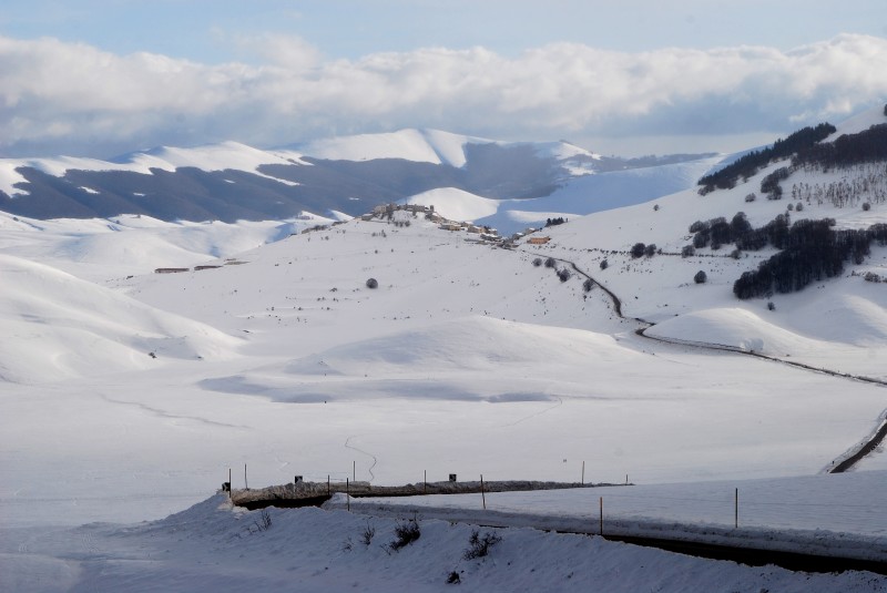 Una soffice coperta di neve