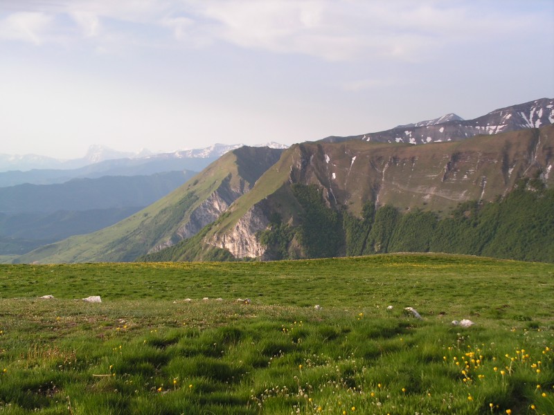Fianco del Monte Priora e Gran Sasso