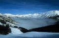 Panorama invernale da sopra Forca Canapine