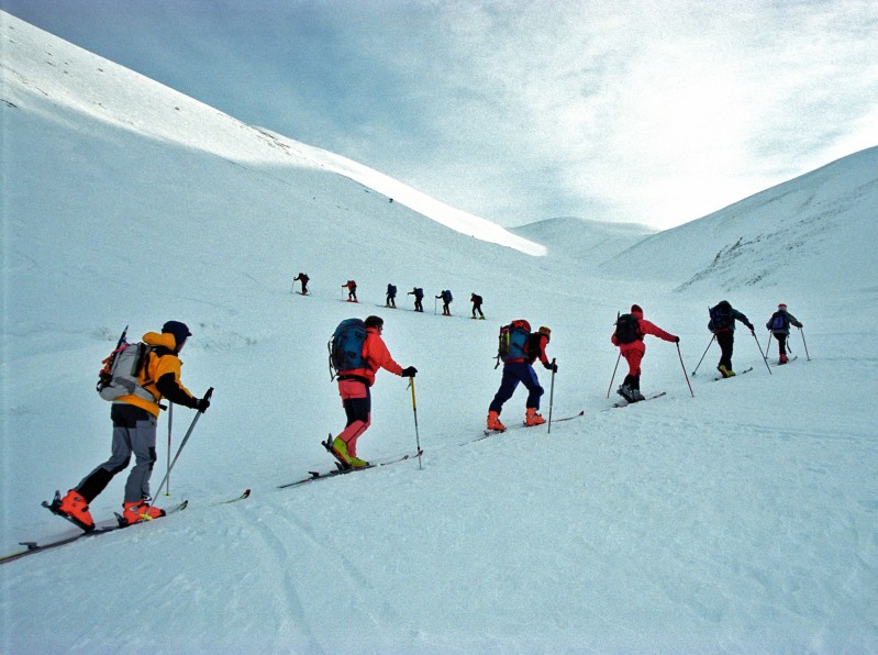 Scialpinismo in Valle Santa