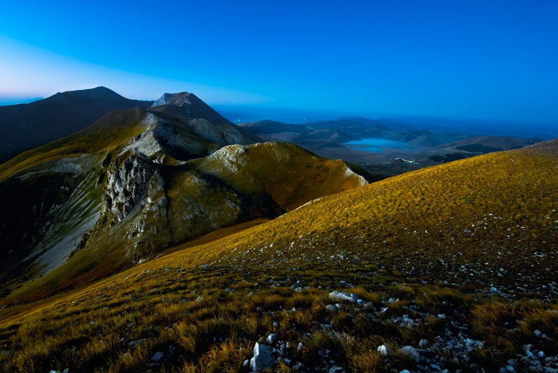 Prime lugi del giorno sul Sasso Borghese