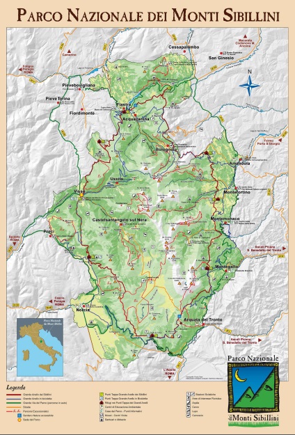 mappa del parco semplificata